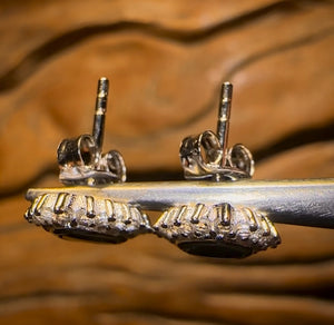 Sterling Silver - Australian Boulder Opal Doublet Stud Earrings