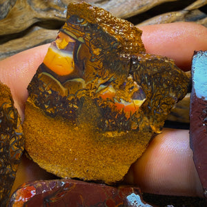1455cts - 6x Koroit Nut Tribal Opal Rough Parcel. Australian Boulder Opal
