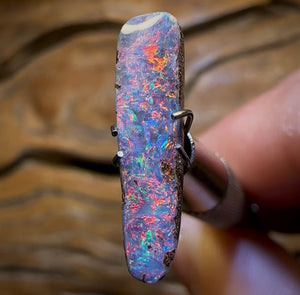 2.15cts - “Red Fire Family”Queensland Boulder Seam Opal