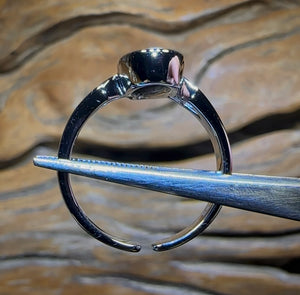 Sterling Silver - Queensland Boulder Opal Doublet Ring - Opal Whisperers