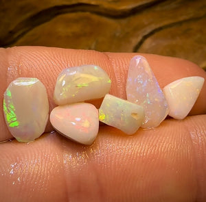 12.5cts - 6x Quality South Australian Opal Rubs