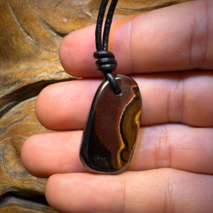 31 x 16mm - Drilled Tribal Queensland Boulder Opal Necklace
