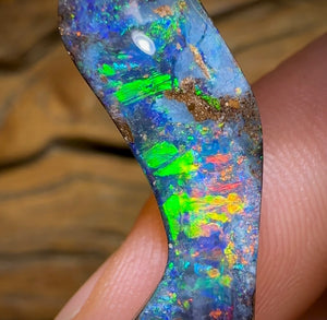 12.6cts - What happened? Australian Boulder Opal. Heritage Collection - Opal Whisperers