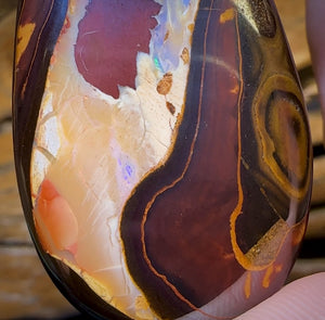98.6cts - Large “Teardrop Landscape” Queensland Boulder Opal