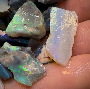 125.3cts - 30+ Lightning Ridge Crystal, Dark and Black Opal Rough Parcel - Opal Whisperers