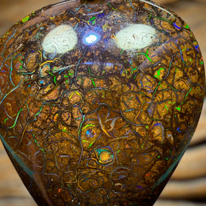 Solid Tribal Queensland Boulder Opal Pendant