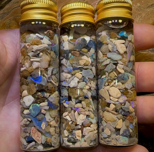 100cts Lightning Ridge Opal Rough Vials. BULK LISTING