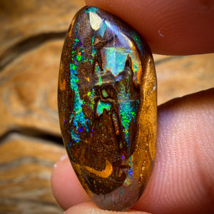 17.9cts - “Cathedral” Top Wood Fossil Replacement Boulder Opal from Yowah