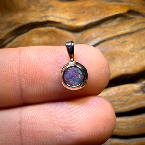 WILDCARD! Sterling Silver - Queensland Boulder Opal Doublet Pendant