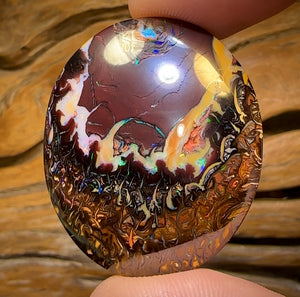 99.3cts - Top Tribal Queensland Boulder Opal. Double Sided!