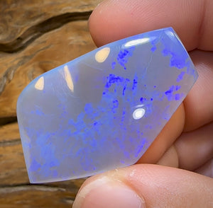 50.6cts - “Purple Slab” Huge Australian Dark Opal from Lightning Ridge - Opal Whisperers