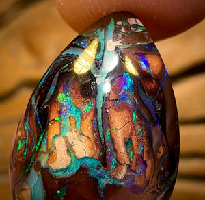 38.7cts - Tribal Queensland Boulder Opal Matching Pair
