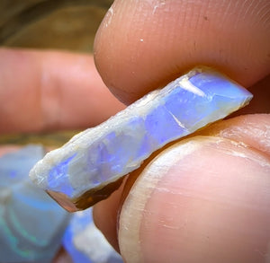 72cts - 3x Lightning Ridge Opal Rough Parcel