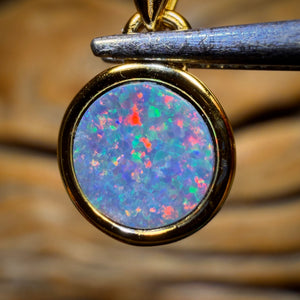 Bargain Card! Sterling Silver Gold Plated - Queensland Boulder Opal Doublet Pendant