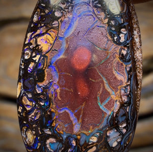 34.8cts - Tribal Queensland Boulder Opal from Koroit