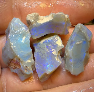 71.5cts - 4x Lightning Ridge Opal Rough Parcel
