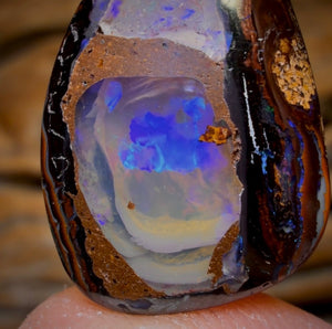 18.9cts - Yowah Nut Crystal Centre Opal. Australian Boulder Opal
