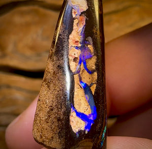 27.1cts - Queensland Boulder Opal. Pyramid Cut
