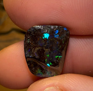 6.6cts - Solid Queensland Black Boulder Opal - Opal Whisperers