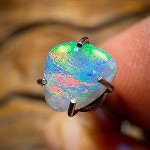 0,2 ct - Opale fossile de coquillage polie d'Australie du Sud