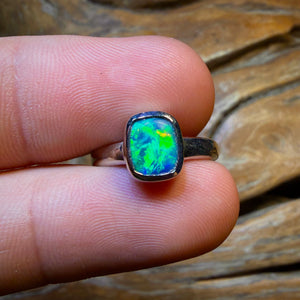 Wildcard! Sterling Silver - Australian Opal Doublet Ring