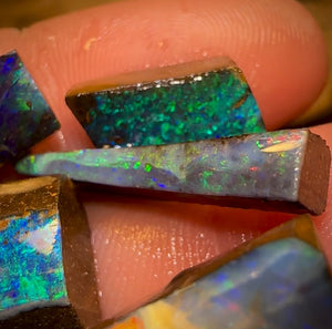 82.8cts - 8x High Quality Australian Boulder Opal Preform Rubs