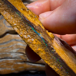 471cts - Yowah Opal Rough Piece. Biscuit Band
