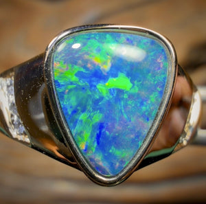 14k Gold - Solid Queensland Boulder Opal Ring