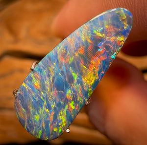 4.9cts - Top Australian Boulder Opal Doublet Full Muti Coloration