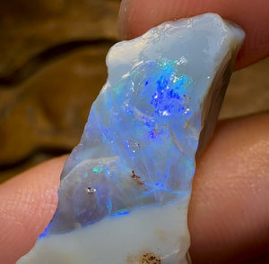 34.6cts - Dark Opal Rough Piece from Lightning Ridge - Opal Whisperers