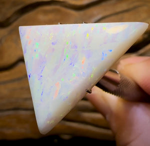 14.6cts - 35+ Yr Old GEM South Australian White Opal, Large Stone - Opal Whisperers