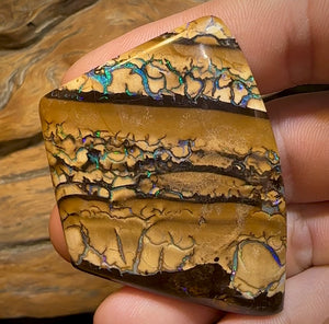 129.9cts - “Story Board”Landscape Pattern Yowah Nut Opal Specimen - Opal Whisperers
