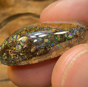 35.8cts - Yowah Boulder Opal. Tribal Pattern Australian Opal - Opal Whisperers