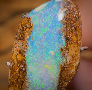 3.4cts - Solid Australian Boulder Pipe Opal - Opal Whisperers