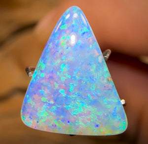 3.6cts - Solid Ice Blue Pipe Australian Boulder Opal Crystal - Opal Whisperers