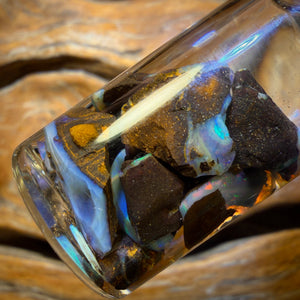 42.6cts - Vial of Australian Boulder Seam Opal Rough