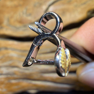 All New Opal Whisperers Branded Clip on Clasp w/ Logo - Silver (925) Gold Plated Wing