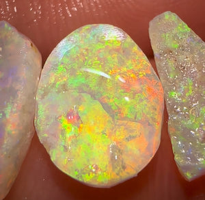 3.55cts - Top Colour 3x South Australian Opal Rubs