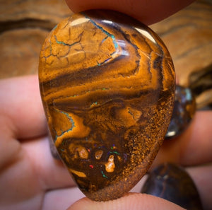 139.9cts - 5x Australian Tribal Boulder Opal’s. Wholesale Dealers Parcel