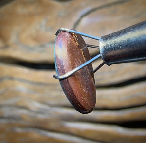 3.3cts - “Pigeon Blood Red on Black” Australian Boulder Opal Doublet