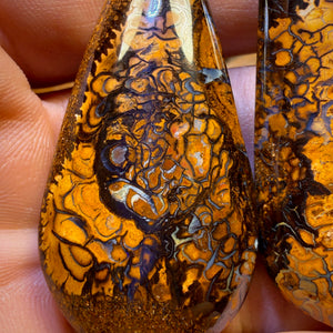 128.4cts - Tribal Queensland Boulder Opal Pair