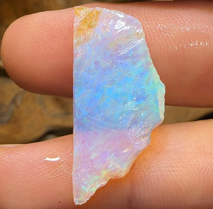(Template) 6.8cts - Pure Yowah Crystal Opal Rough Piece. Highly Prized Material - Opal Whisperers