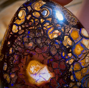 80.8cts - Double Sided Tribal Eye Queensland Boulder Opal from Yowah