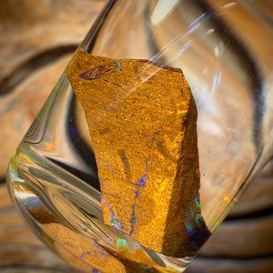 15cts - Vial of Rare Yowah Fossil Opal Golden Green Crystal Rough Specimen