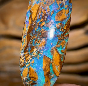 Auction Fall-Through = Your Gain! - Now More Than 50% Off RRP - 5.8cts - Australian Boulder Opal Fossil Wood Replacement Yowah. Double Sided!