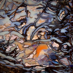 71.3cts - “Stormy Seas”Top Tribal Australian Boulder Opal from Koroit Picture Stone