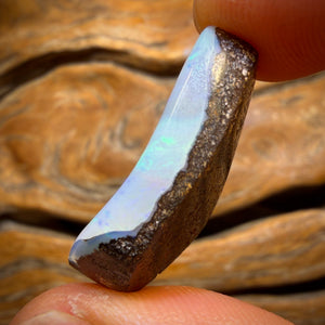 22.2cts - “Ice Ice Baby” Queensland Boulder Seam Opal from Winton