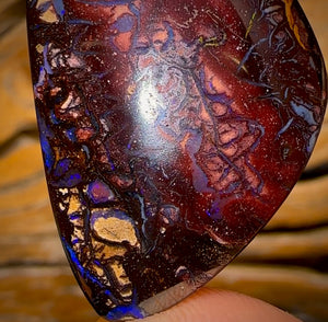 63.3cts - Tribal Queensland Boulder Opal from Yowah Double Sided