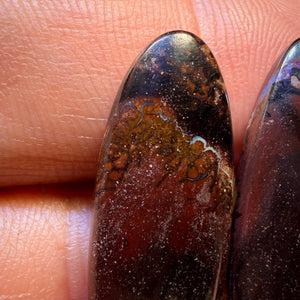 25.3cts - Stammes Boulder-Opal-Paar aus Queensland