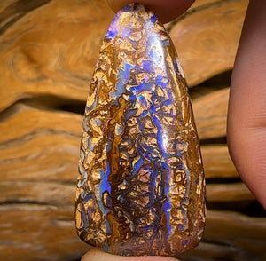 58.1cts - Blonde/Tan Tribal Yowah Nut Opal. Double Sided!